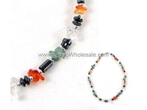 Semi precious Chip Beads Hematite Beads Stone Chain Choker Fashion Women Necklace